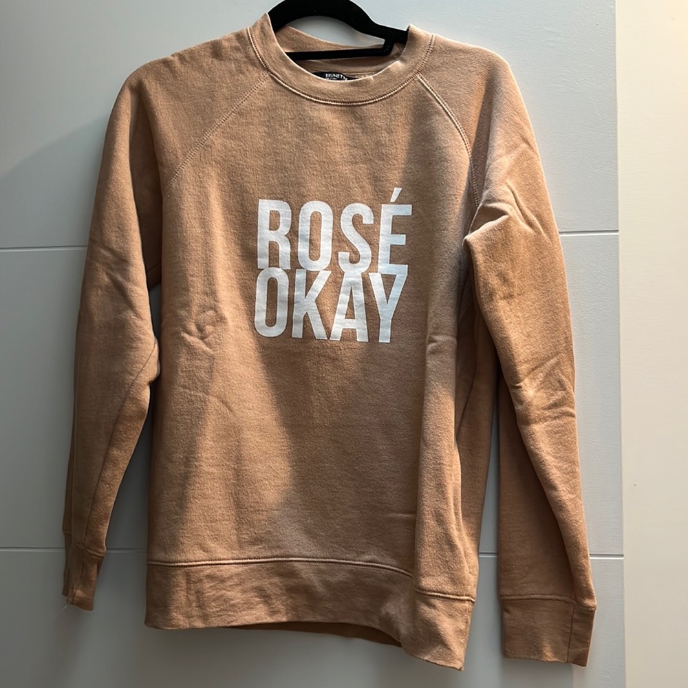 Brunette the Label “Rose Okay” Crewneck Sweatshirt